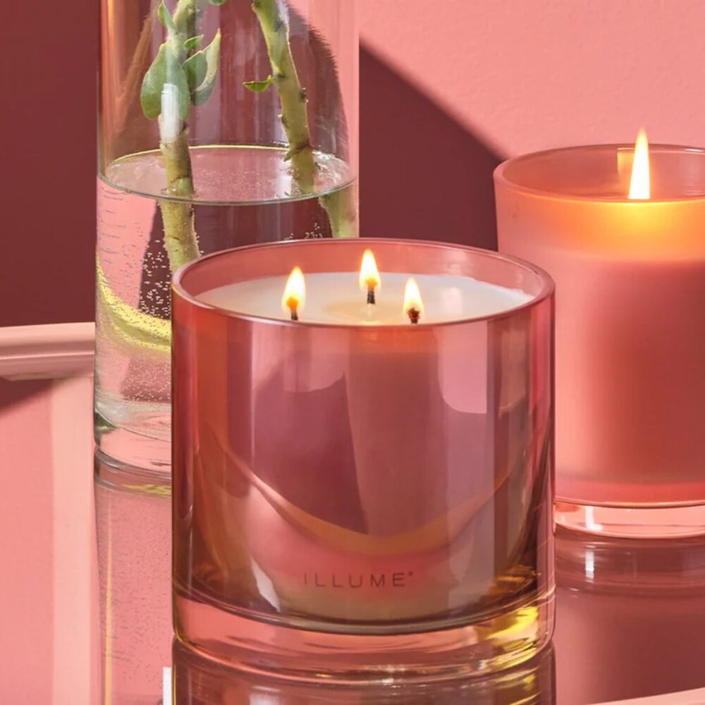 ILLUME Beautifully Done Essentials Paloma Petal Statement Glass Soy Candle NWT